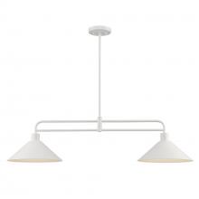 Trans Globe 11763 WH - 2LT ISLAND PENDANT-DOUBLE ROD-